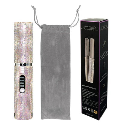 GlamBrush Pro - 2 - in - 1 Kabelloser Haarglätter & Lockenstab - glattes Haar oder weiche Locken - Anti - Frizz - Technologie, Ionenfunktion & wiederaufladbar - kompakt für unterwegs - épure paris