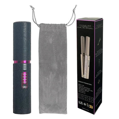 GlamBrush Pro - 2 - in - 1 Kabelloser Haarglätter & Lockenstab - glattes Haar oder weiche Locken - Anti - Frizz - Technologie, Ionenfunktion & wiederaufladbar - kompakt für unterwegs - épure paris