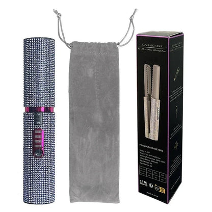 GlamBrush Pro - 2 - in - 1 Kabelloser Haarglätter & Lockenstab - glattes Haar oder weiche Locken - Anti - Frizz - Technologie, Ionenfunktion & wiederaufladbar - kompakt für unterwegs - épure paris