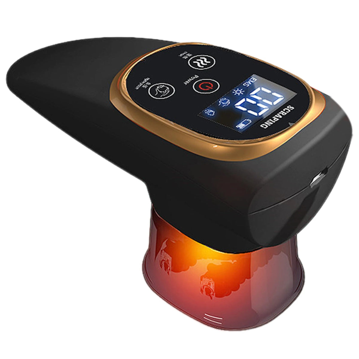 GlowCup Pro - EMS Schröpf - & Massagegerät - Muskelentspannung, Lymphdrainage, Hautstraffung & lindert Schmerzen - Tiefenwärme, Cellulite - Behandlung & Gua Sha Effekt - épure paris