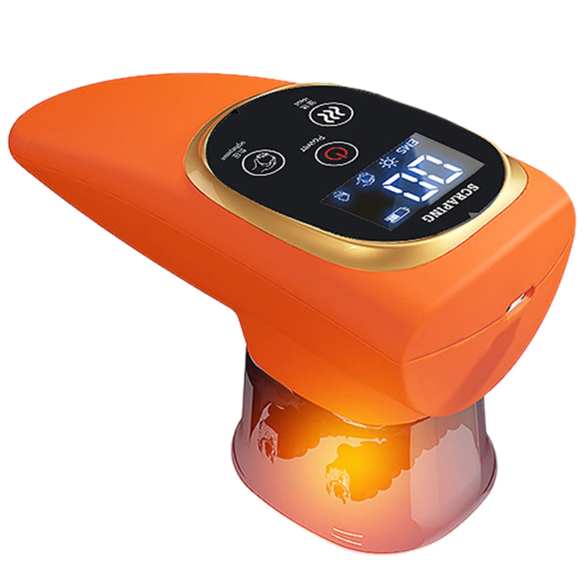 GlowCup Pro - EMS Schröpf - & Massagegerät - Muskelentspannung, Lymphdrainage, Hautstraffung & lindert Schmerzen - Tiefenwärme, Cellulite - Behandlung & Gua Sha Effekt - épure paris