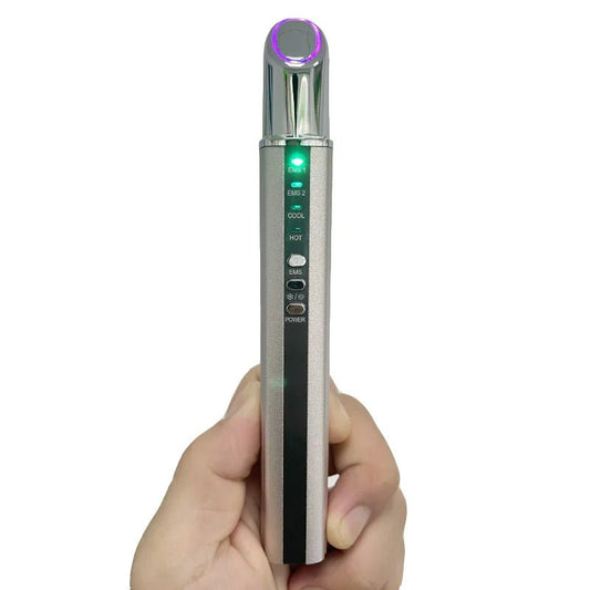 GlowEyes Deluxe - EMS Haut - und Augenpflegegerät - strafft Haut, reduziert Augenringe, Tränensäcke & fördert Kollagenbildung - Glow Effekt & Anti - Aging - épure paris