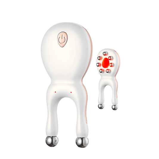 GlowGuasha - Rotlicht & EMS Massager zur Hautstraffung, Anti - Aging, Lifting von Augen & Nase, reduziert Schwellungen & Falten - épure paris