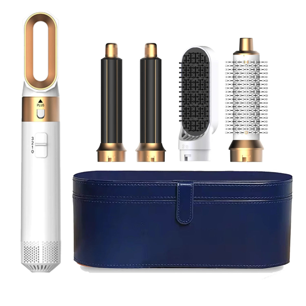 GlowHair Pro - Premium 5in1 Haarstyler - für seidiges, glänzendes Haar, glattes Finish & definierte Locken - Beach Waves, Volumen - Looks & Anti - Frizz - Effekt - épure paris