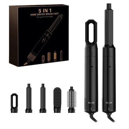 GlowHair Pro - Premium 5in1 Haarstyler - für seidiges, glänzendes Haar, glattes Finish & definierte Locken - Beach Waves, Volumen - Looks & Anti - Frizz - Effekt - épure paris