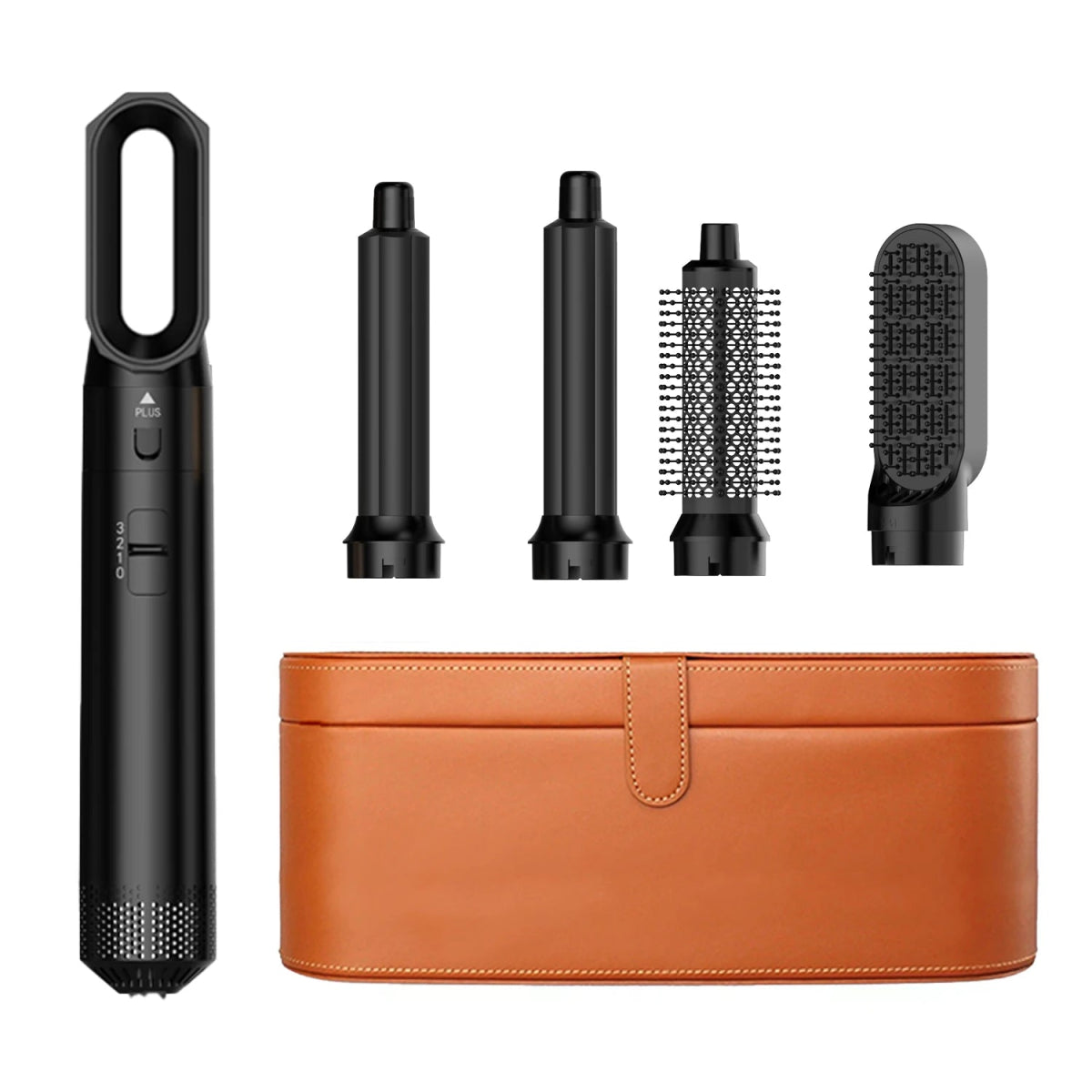GlowHair Pro - Premium 5in1 Haarstyler - für seidiges, glänzendes Haar, glattes Finish & definierte Locken - Beach Waves, Volumen - Looks & Anti - Frizz - Effekt - épure paris
