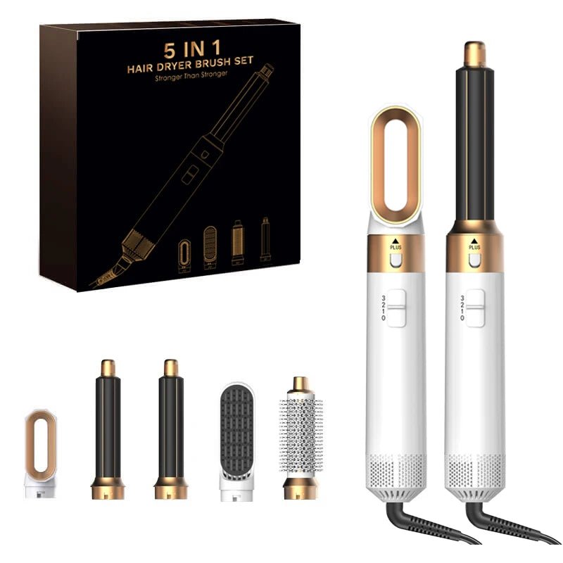 GlowHair Pro - Premium 5in1 Haarstyler - für seidiges, glänzendes Haar, glattes Finish & definierte Locken - Beach Waves, Volumen - Looks & Anti - Frizz - Effekt - épure paris
