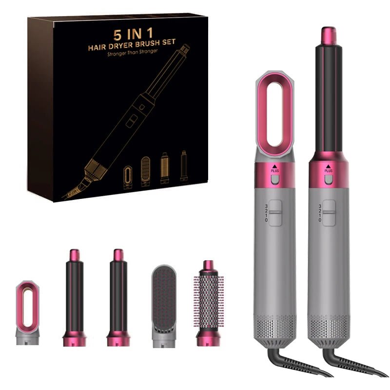 GlowHair Pro - Premium 5in1 Haarstyler - für seidiges, glänzendes Haar, glattes Finish & definierte Locken - Beach Waves, Volumen - Looks & Anti - Frizz - Effekt - épure paris