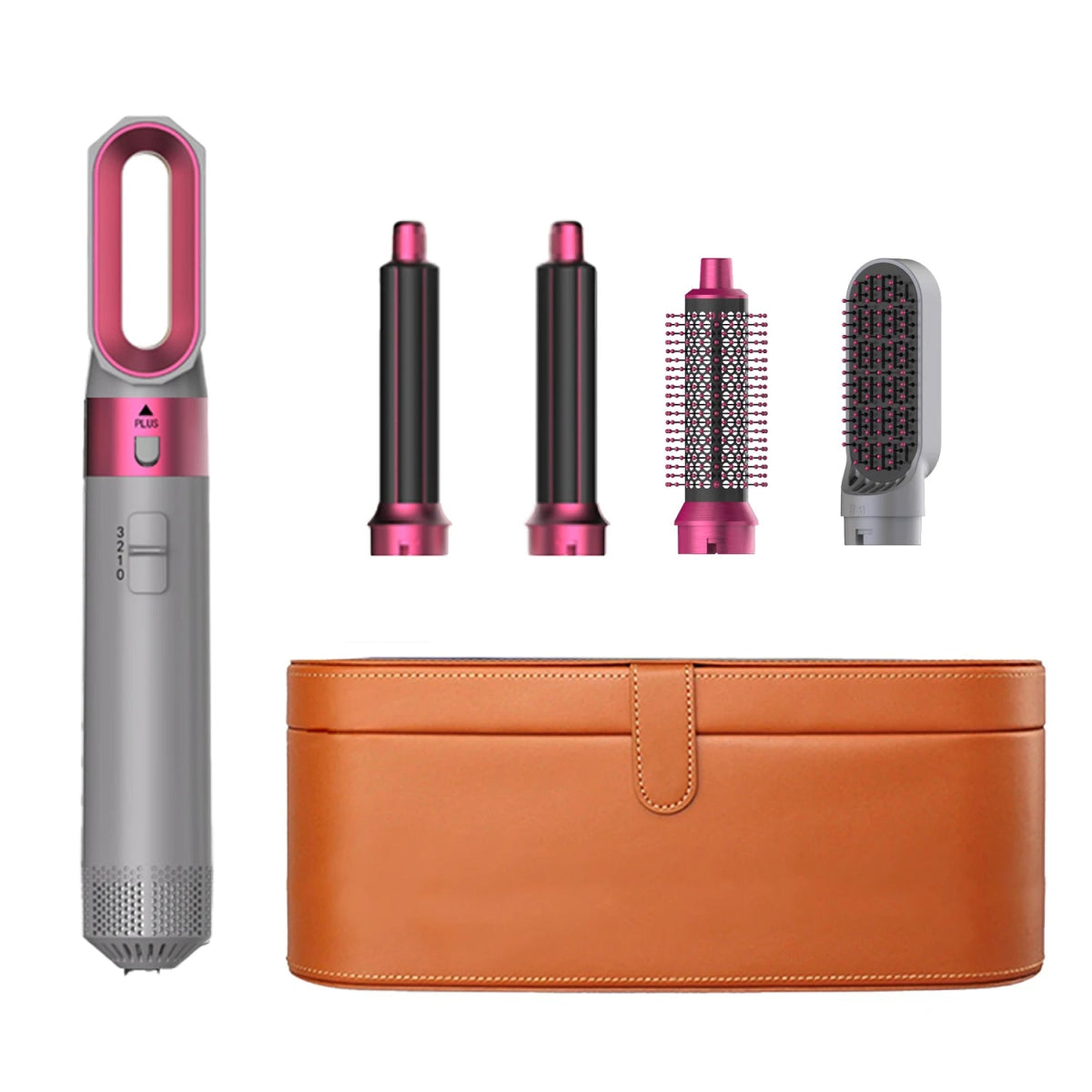 GlowHair Pro - Premium 5in1 Haarstyler - für seidiges, glänzendes Haar, glattes Finish & definierte Locken - Beach Waves, Volumen - Looks & Anti - Frizz - Effekt - épure paris