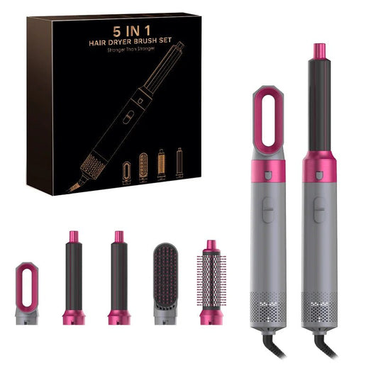 GlowHair Pro - Premium 5in1 Haarstyler - für seidiges, glänzendes Haar, glattes Finish & definierte Locken - Beach Waves, Volumen - Looks & Anti - Frizz - Effekt - épure paris