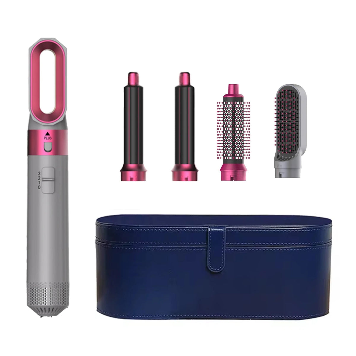 GlowHair Pro - Premium 5in1 Haarstyler - für seidiges, glänzendes Haar, glattes Finish & definierte Locken - Beach Waves, Volumen - Looks & Anti - Frizz - Effekt - épure paris
