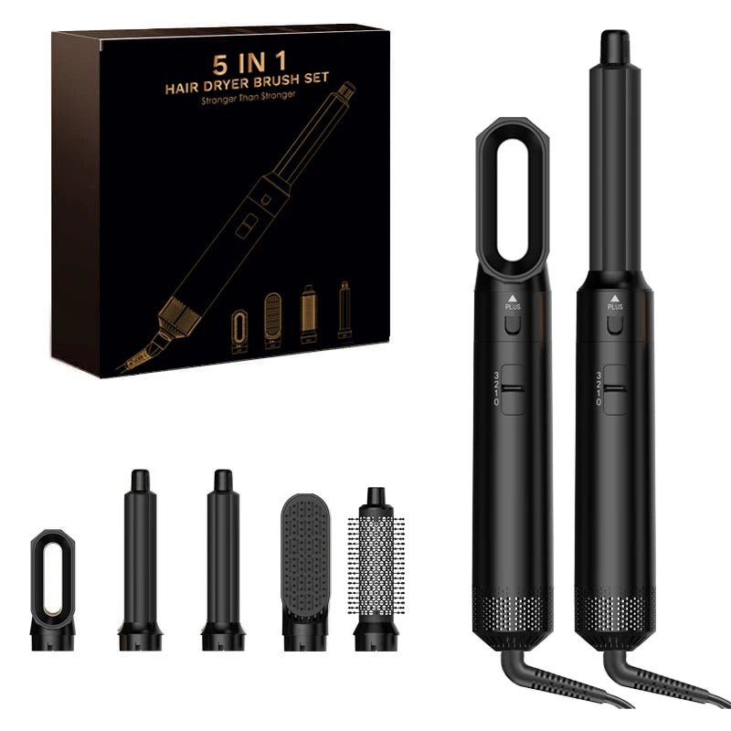 GlowHair Pro - Premium 5in1 Haarstyler - für seidiges, glänzendes Haar, glattes Finish & definierte Locken - Beach Waves, Volumen - Looks & Anti - Frizz - Effekt - épure paris