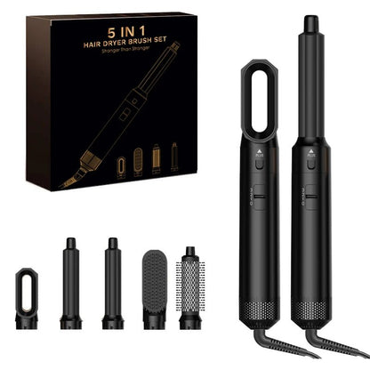 GlowHair Pro - Premium 5in1 Haarstyler - für seidiges, glänzendes Haar, glattes Finish & definierte Locken - Beach Waves, Volumen - Looks & Anti - Frizz - Effekt - épure paris