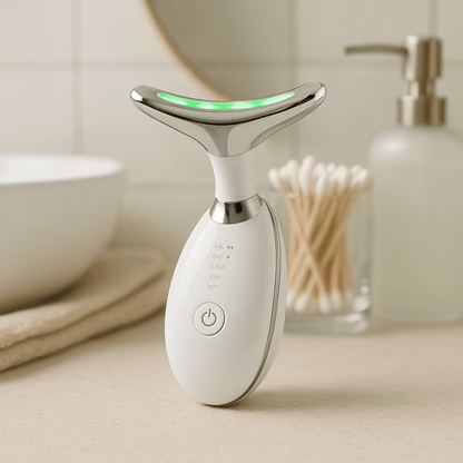 GlowLift - EMS & LED Hautpflegegerät für Gesicht & Hals - Gegen Falten, Doppelkinn & müde Haut - épure paris
