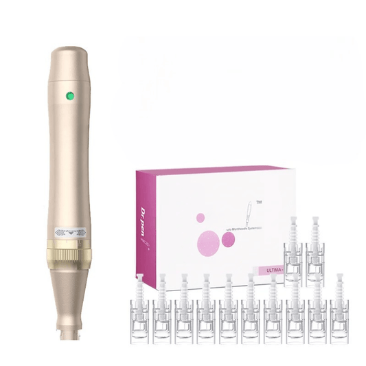GlowPen Pro - elektrisches Microneedling - Gerät - für straffe Haut, verfeinerte Poren & frischen Teint - Anti - Aging, Hautverjüngung - wie im Kosmetikstudio - épure paris