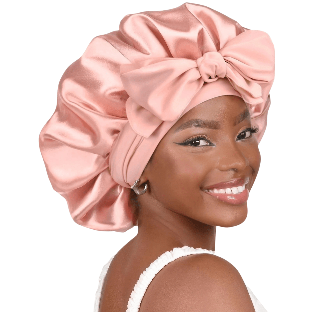 HairDream - Premium Haarhaube - Satin Nachtmütze zum Schlafen, schützt Haare, reduziert Frizz & verhindert Haarbruch - verstellbar & atmungsaktiv - für lockiges & glattes Haar - épure paris