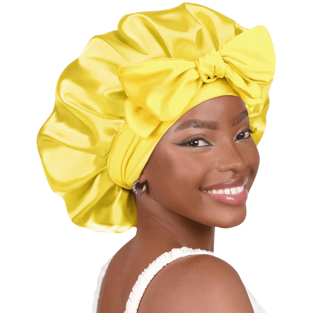 HairDream - Premium Haarhaube - Satin Nachtmütze zum Schlafen, schützt Haare, reduziert Frizz & verhindert Haarbruch - verstellbar & atmungsaktiv - für lockiges & glattes Haar - épure paris