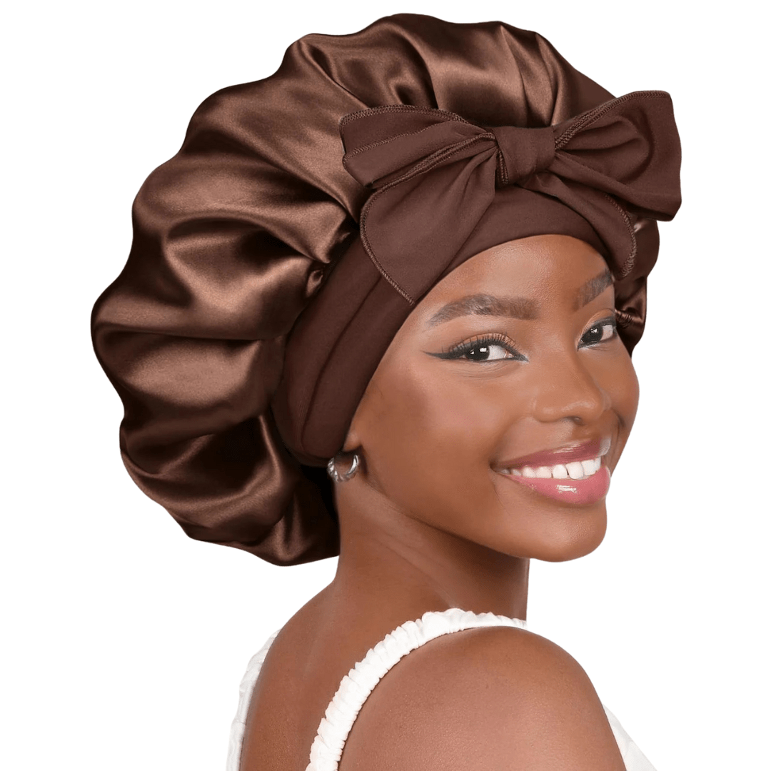 HairDream - Premium Haarhaube - Satin Nachtmütze zum Schlafen, schützt Haare, reduziert Frizz & verhindert Haarbruch - verstellbar & atmungsaktiv - für lockiges & glattes Haar - épure paris