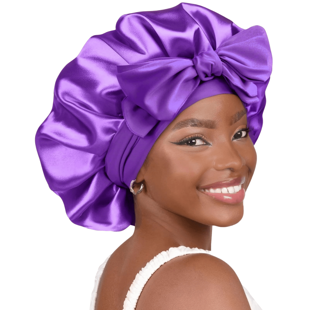 HairDream - Premium Haarhaube - Satin Nachtmütze zum Schlafen, schützt Haare, reduziert Frizz & verhindert Haarbruch - verstellbar & atmungsaktiv - für lockiges & glattes Haar - épure paris