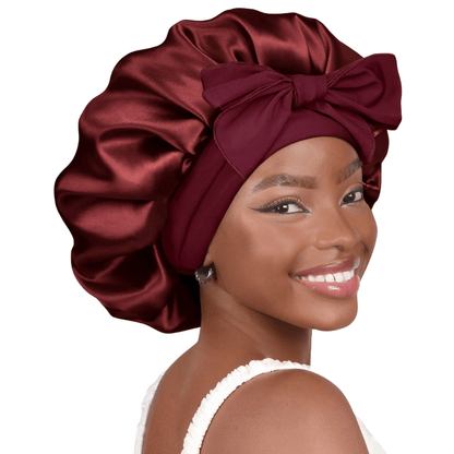 HairDream - Premium Haarhaube - Satin Nachtmütze zum Schlafen, schützt Haare, reduziert Frizz & verhindert Haarbruch - verstellbar & atmungsaktiv - für lockiges & glattes Haar - épure paris