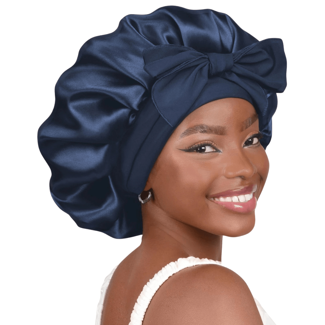 HairDream - Premium Haarhaube - Satin Nachtmütze zum Schlafen, schützt Haare, reduziert Frizz & verhindert Haarbruch - verstellbar & atmungsaktiv - für lockiges & glattes Haar - épure paris