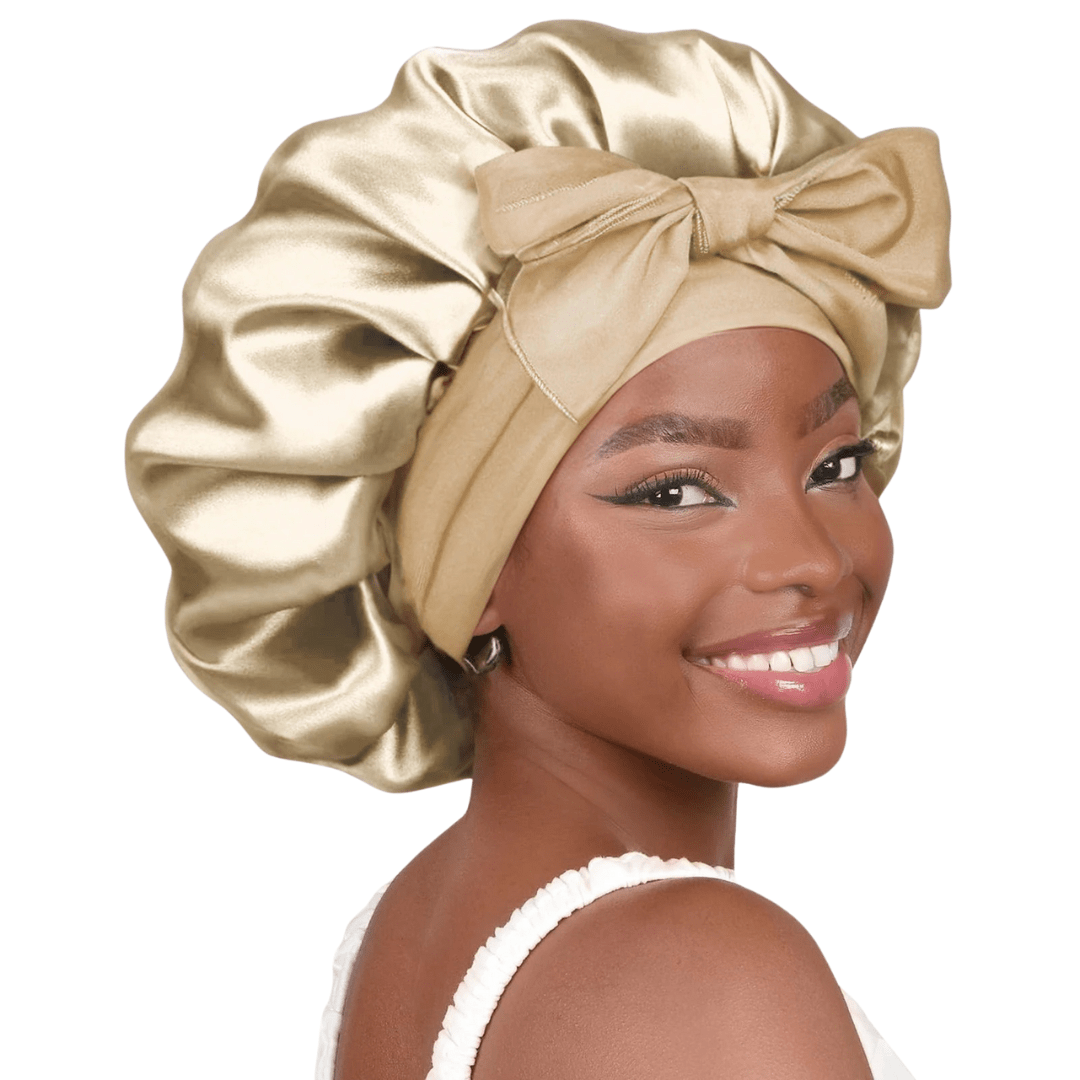 HairDream - Premium Haarhaube - Satin Nachtmütze zum Schlafen, schützt Haare, reduziert Frizz & verhindert Haarbruch - verstellbar & atmungsaktiv - für lockiges & glattes Haar - épure paris