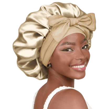 HairDream - Premium Haarhaube - Satin Nachtmütze zum Schlafen, schützt Haare, reduziert Frizz & verhindert Haarbruch - verstellbar & atmungsaktiv - für lockiges & glattes Haar - épure paris