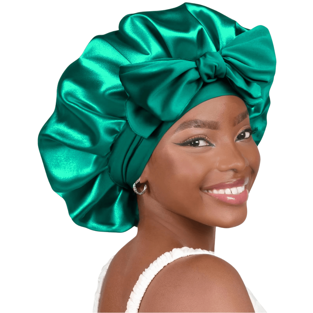 HairDream - Premium Haarhaube - Satin Nachtmütze zum Schlafen, schützt Haare, reduziert Frizz & verhindert Haarbruch - verstellbar & atmungsaktiv - für lockiges & glattes Haar - épure paris
