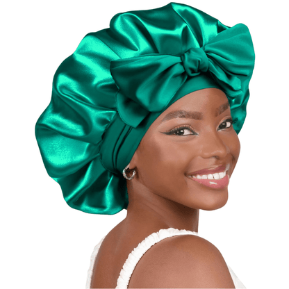 HairDream - Premium Haarhaube - Satin Nachtmütze zum Schlafen, schützt Haare, reduziert Frizz & verhindert Haarbruch - verstellbar & atmungsaktiv - für lockiges & glattes Haar - épure paris