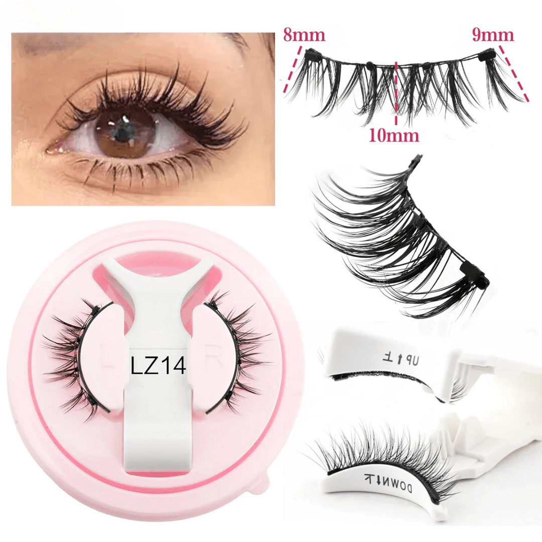 LashNova - magnetische Wimpern im Set - natürlich geschwungen, hochwertig, wiederverwendbar, wasserresistent & komfortabel - kein Kleber nötig - épure paris