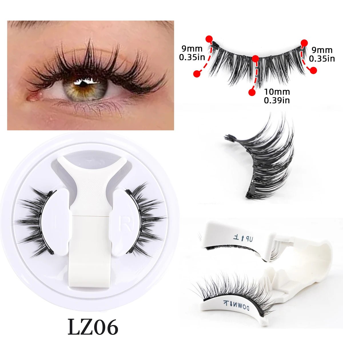 LashNova - magnetische Wimpern im Set - natürlich geschwungen, hochwertig, wiederverwendbar, wasserresistent & komfortabel - kein Kleber nötig - épure paris