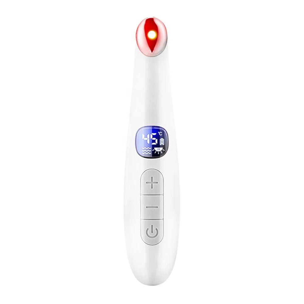 LiftSkin Pro - Vibrations - Massagegerät mit Rotlicht & Wärmefunktion - bekämpft Augenringe, Fältchen & Tränensäcke – Anti - Aging & Lifting - Effekt - für Gesicht und Hals - épure paris