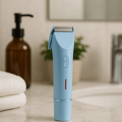 LuxeShave Pro – Premium 2 - in - 1 Damenrasierer mit Präzisionstrimmer – Sanfte & schmerzfreie Haarentfernung für glatte Haut an Beinen, Achseln & Bikinizone - épure paris
