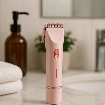LuxeShave Pro – Premium 2 - in - 1 Damenrasierer mit Präzisionstrimmer – Sanfte & schmerzfreie Haarentfernung für glatte Haut an Beinen, Achseln & Bikinizone - épure paris