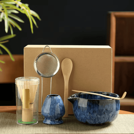 MatchaRitual - 6 - teiliges Matcha Set - Handgefertigte Bambus - Tools & Schale für cremigen Matcha & authentische Zubereitung - épure paris