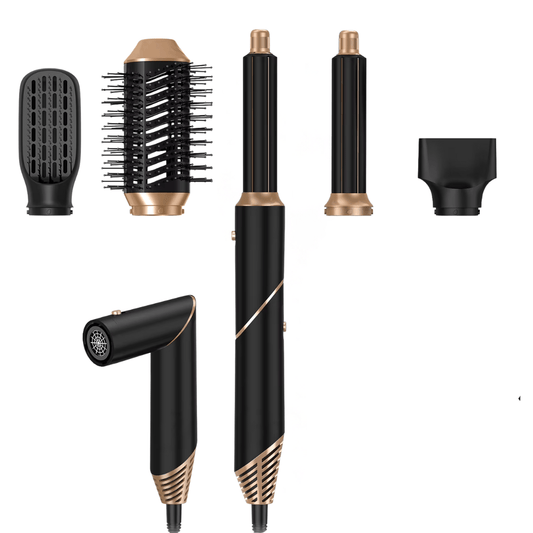 NovaAir Deluxe - Luxuriöses 5 - in - 1 Stylinggerät mit Ionen - Technologie – föhnt, glättet, lockt & stylt wie im Salon - für glänzendes, frizzfreies Haar & maximales Volumen - épure paris