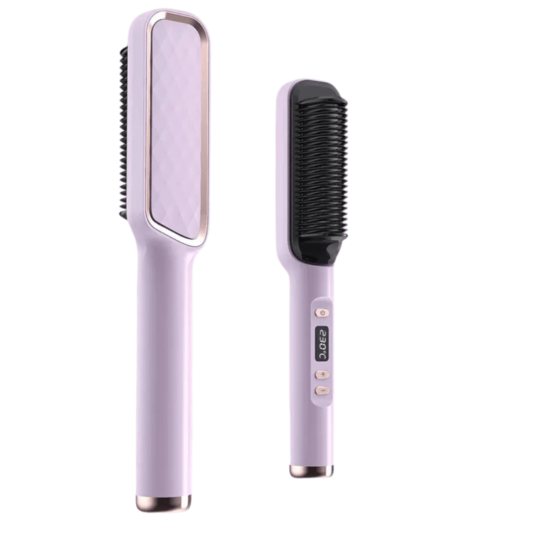 NovaBrush - 2 - in - 1 Glättbürste & Stylingkamm - frizzfreies & gesund glänzendes Haar, schont Haarstruktur & schnelles Glätten - ohne Hitzeschäden - épure paris