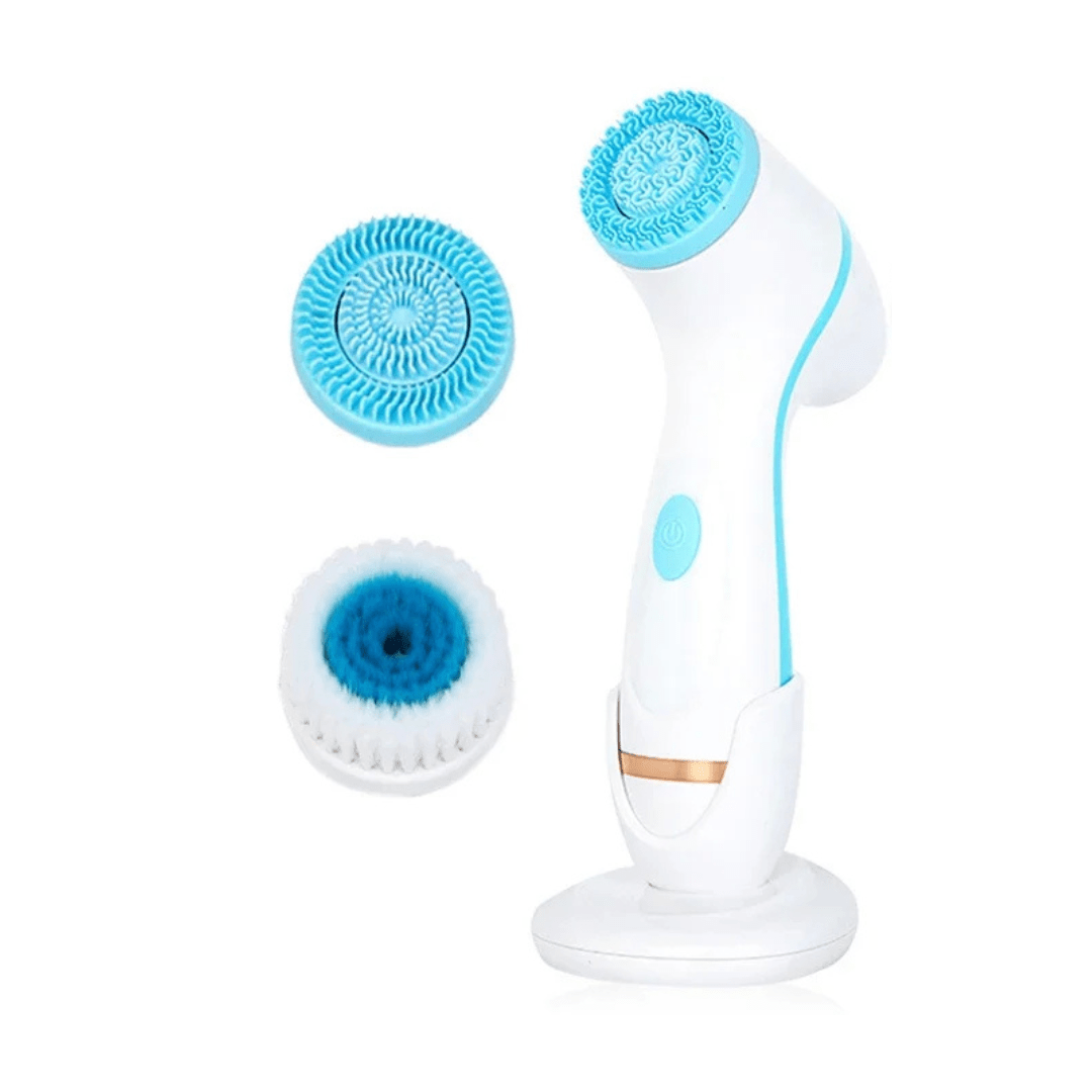 NovaClean Pro - 3 - in - 1 Gesichtsreinigungsbürste - revitalisiert müde & unreine Haut - Tiefenreinigung, Porenverfeinerung & Anti - Aging - épure paris