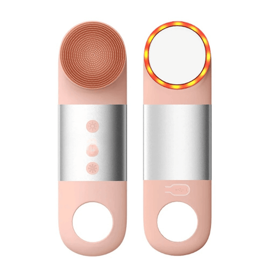 NovaClean - Silikon - Gesichtsbürste mit Vibration, Kalt - /Warm - Funktion & LED – für porentiefe Reinigung, Hautverjüngung & sanfte Anti - Aging - Pflege - épure paris