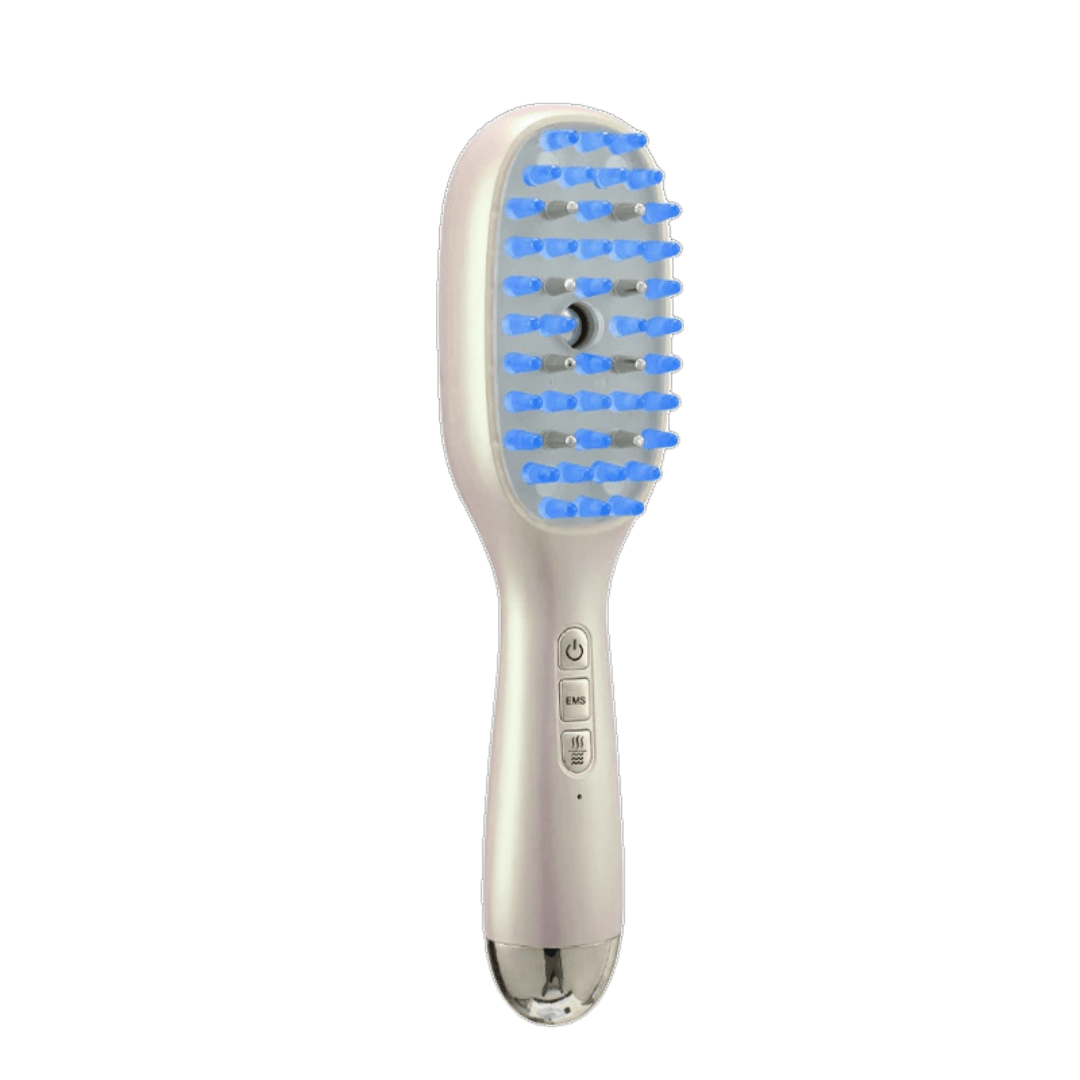 NovaHair Pro - EMS - Kopfhautbürste mit Lichttherapie & Öl - Applikator – regt Haarwuchs an, reduziert Haarausfall & fördert gesunde, kräftige Kopfhautpflege - épure paris