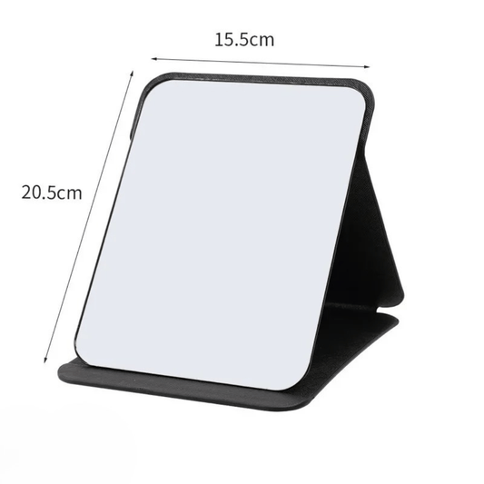 PureMirror - faltbarer Make - up - Spiegel mit Standfuß - klares Spiegelbild, platzsparend & verstaubar - ideal für Reisen und unterwegs - tägliche Beauty - Routine - épure paris