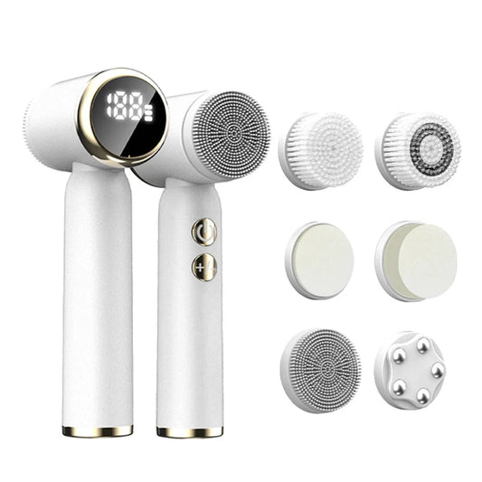 RejuvaBrush Pro - 5 - in - 1 Gesichtsreinigungsbürste - für strahlende, porentief gereinigte & entspannte Haut - porentiefe Reinigung & Glow - Effekt - épure paris