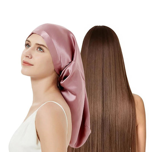 SilkDream - Schlafhaube aus 100 % Maulbeerseide - schützt langes & empfindliches Haar – gegen Frizz & Haarbruch - verstellbar, atmungsaktiv & sanft zur Kopfhaut - épure paris