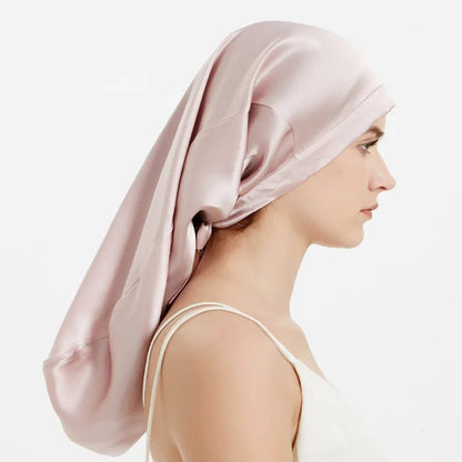 SilkDream - Schlafhaube aus 100 % Maulbeerseide - schützt langes & empfindliches Haar – gegen Frizz & Haarbruch - verstellbar, atmungsaktiv & sanft zur Kopfhaut - épure paris