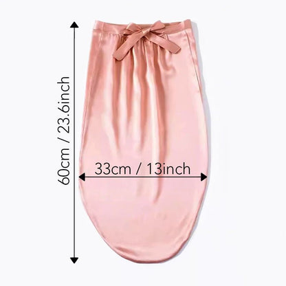 SilkDream - Schlafhaube aus 100 % Maulbeerseide - schützt langes & empfindliches Haar – gegen Frizz & Haarbruch - verstellbar, atmungsaktiv & sanft zur Kopfhaut - épure paris
