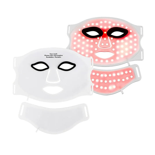 Skin Aura - 7 - in - 1 Lichttherapie Gesichtsmaske - LED - gegen Unreinheiten und schlaffe Haut, Anti - Aging, feine Linien & fahle Haut - Akne - Behandlung, Hautstraffung & Porenverfeinerung - épure paris