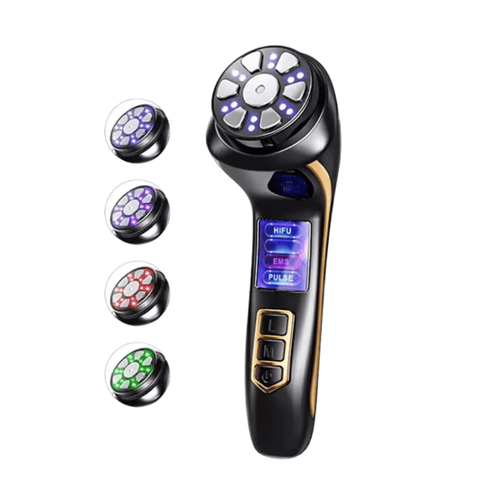 SlimGlow Pro - 4 - in - 1 EMS Ultraschallgerät - straffe Haut, weniger Falten & Lifting - Effekt - Gesicht & Körper - épure paris